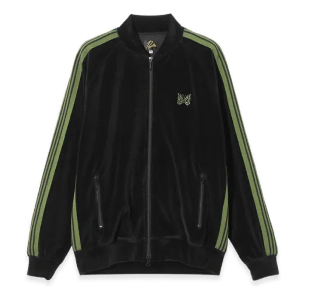 needles 25aw トラックジャケット　ベロア　ブラック　S