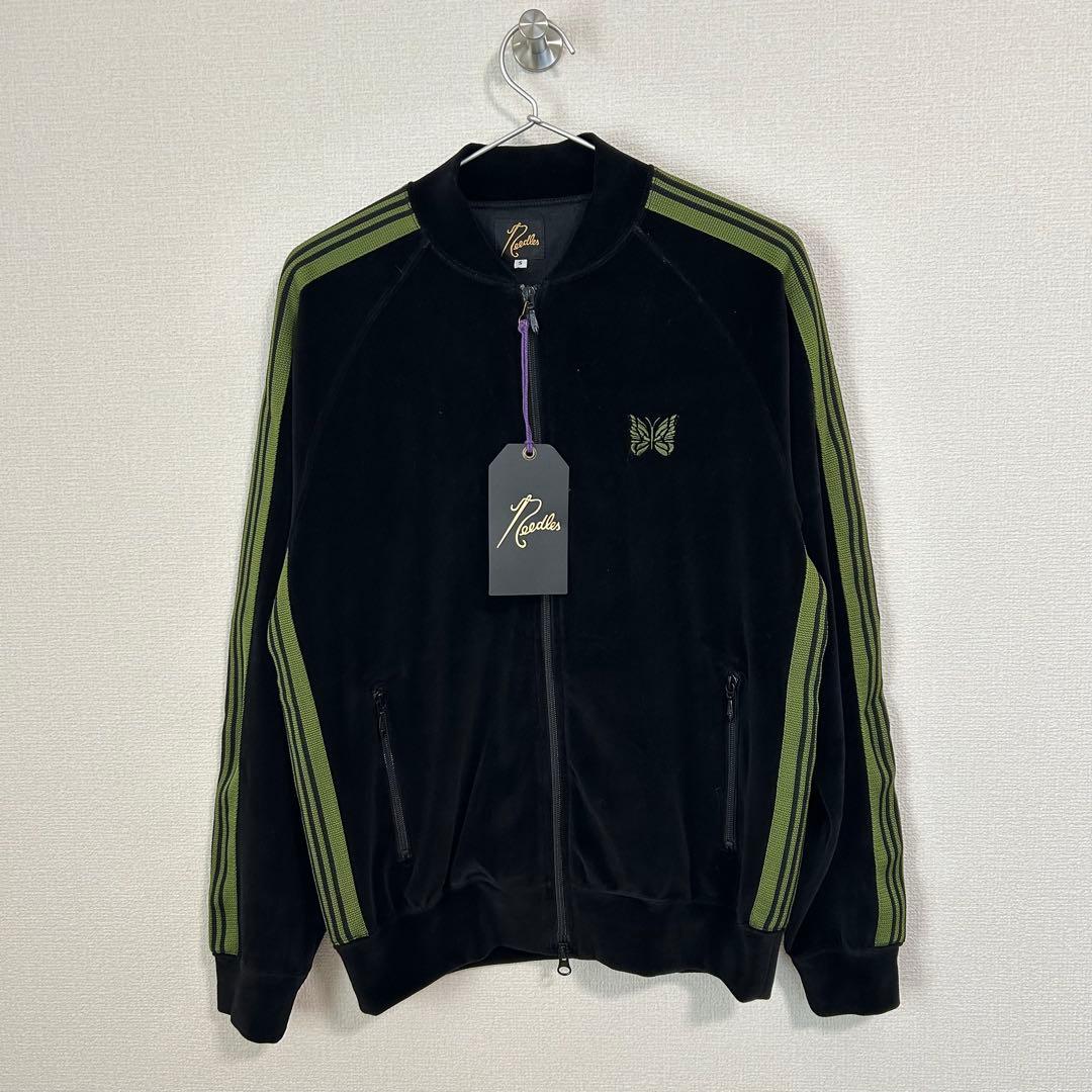 needles 25aw トラックジャケット　ベロア　ブラック　S