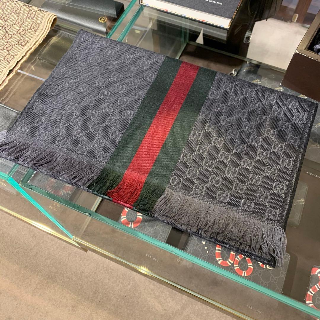 2026年新品✨GUCCIシェリーラインマフラー✨箱紙袋セット❗️グッチマフラー