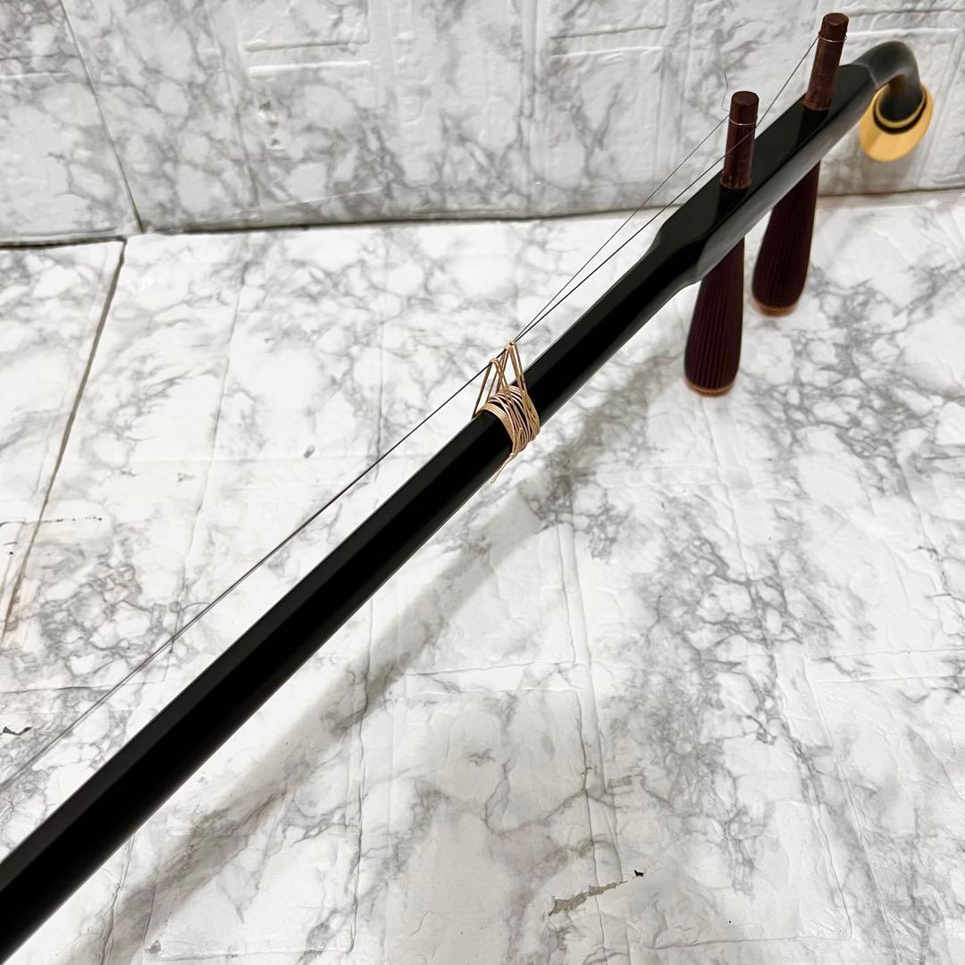 【良品】二胡 彩雲 ER-400 ケース付 入門用 中国楽器 弓・付属品一式