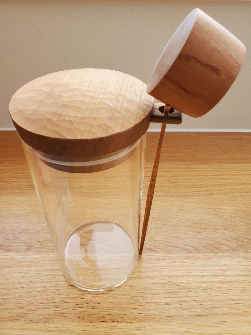 森想木工舎　田澤祐介　コーヒーキャニスター　サクラ　保存容器