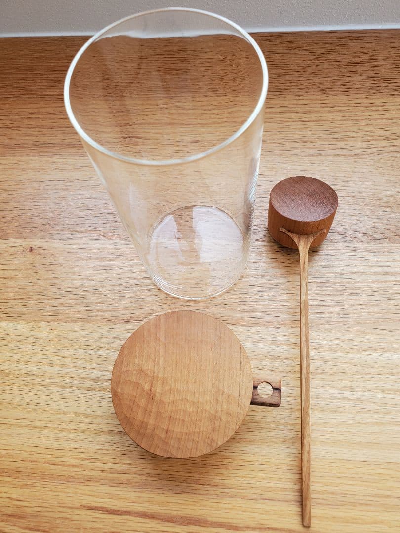 森想木工舎　田澤祐介　コーヒーキャニスター　サクラ　保存容器