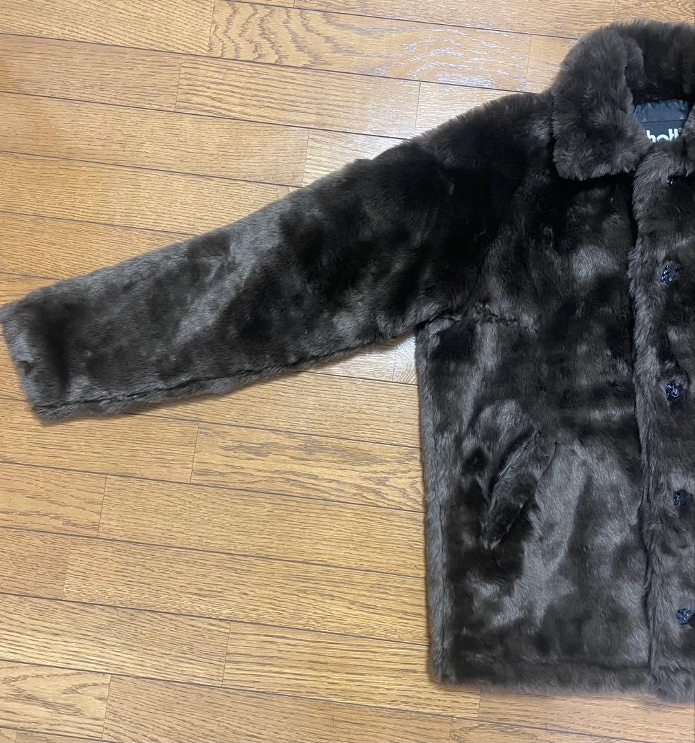 【Schott ショット 】ボア シングル ピーコート メンズ ファー アウター