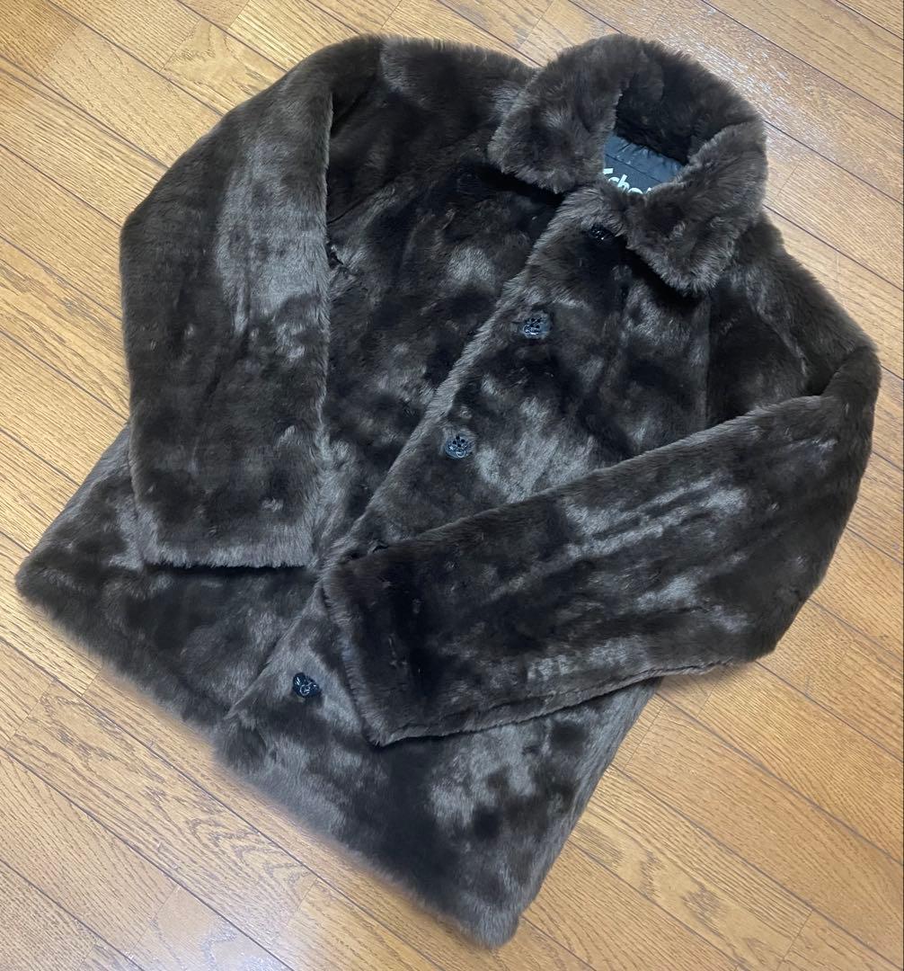 【Schott ショット 】ボア シングル ピーコート メンズ ファー アウター