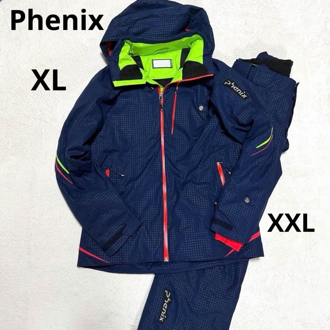 美品★フェニックス スキーウェア セットアップ メンズXL 紺 スノボー XXL