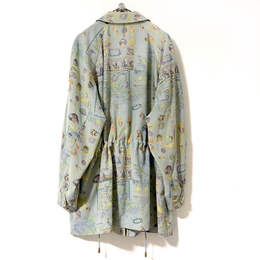 80’s Burberrys シャツブルゾン 貝殻 地図 レア