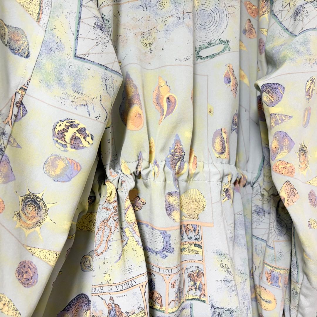 80’s Burberrys シャツブルゾン 貝殻 地図 レア