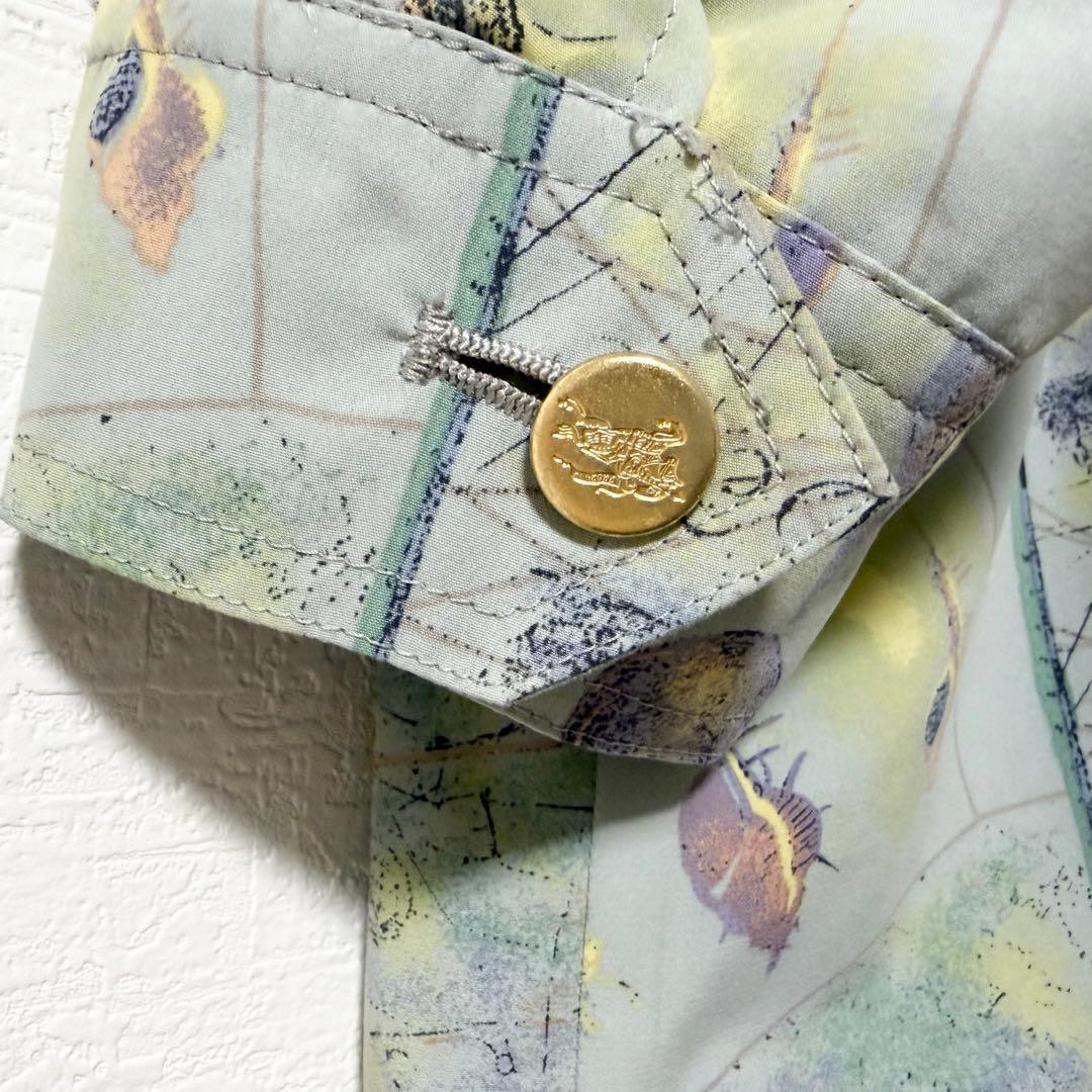 80’s Burberrys シャツブルゾン 貝殻 地図 レア