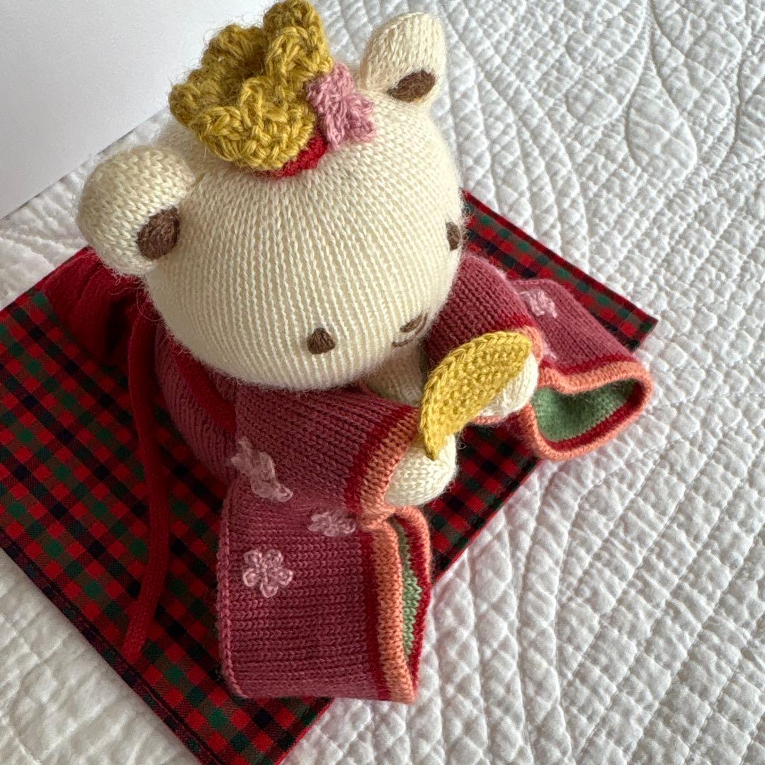 新品ファミリア/ひな人形/編みぐるみ/未使用品