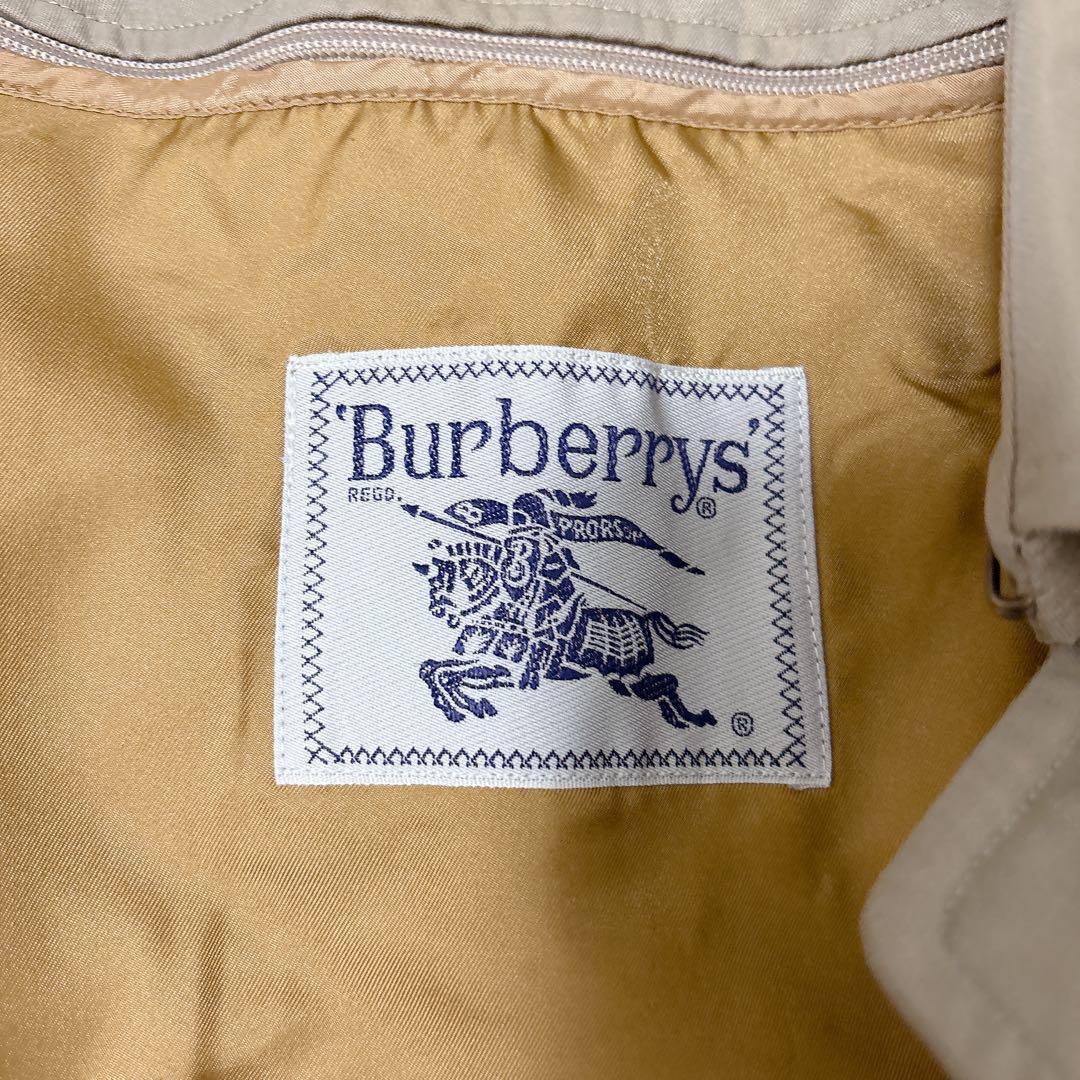 バーバリー　ステンカラーコート　トレンチコート　ノバチェック　ライナー付き　M