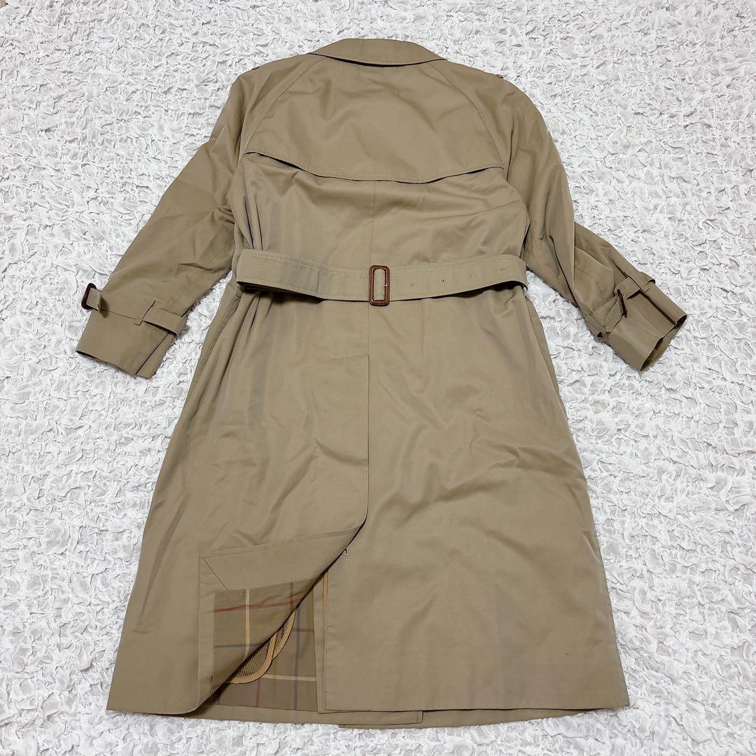 バーバリー　ステンカラーコート　トレンチコート　ノバチェック　ライナー付き　M