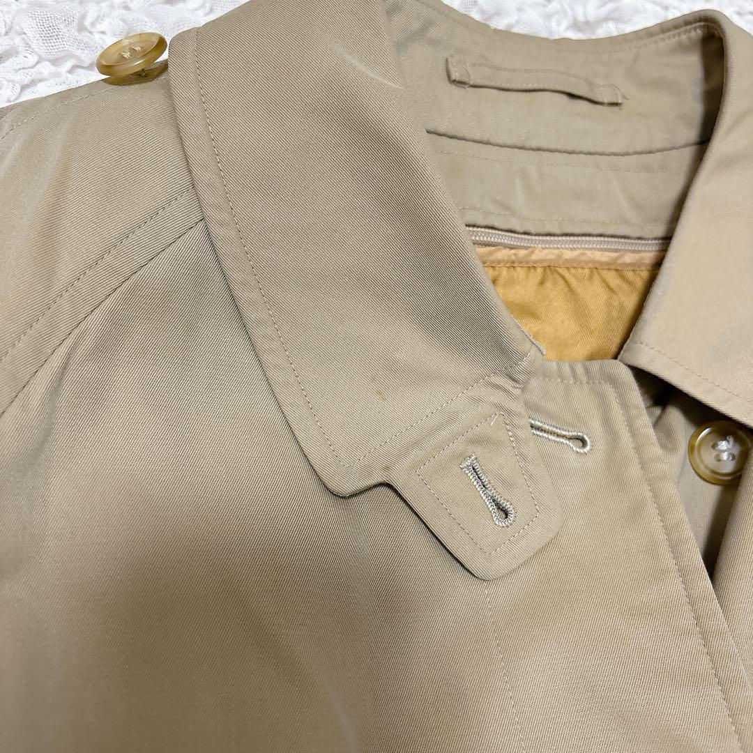 バーバリー　ステンカラーコート　トレンチコート　ノバチェック　ライナー付き　M