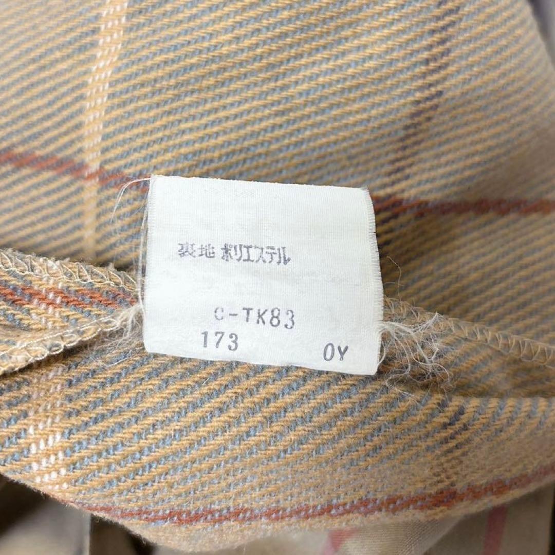 バーバリー　ステンカラーコート　トレンチコート　ノバチェック　ライナー付き　M