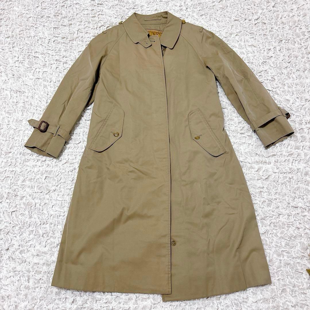 バーバリー　ステンカラーコート　トレンチコート　ノバチェック　ライナー付き　M