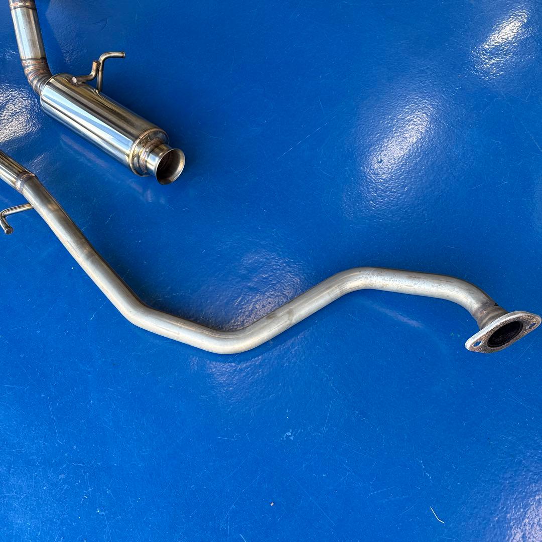 ステンレス製 ワンオフ砲弾型マフラー スズキ HA36S アルトワークス 中古