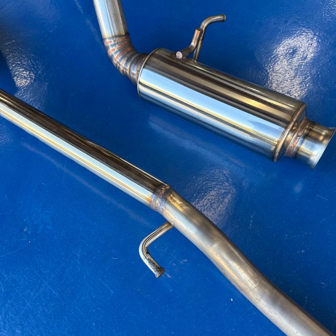 ステンレス製 ワンオフ砲弾型マフラー スズキ HA36S アルトワークス 中古