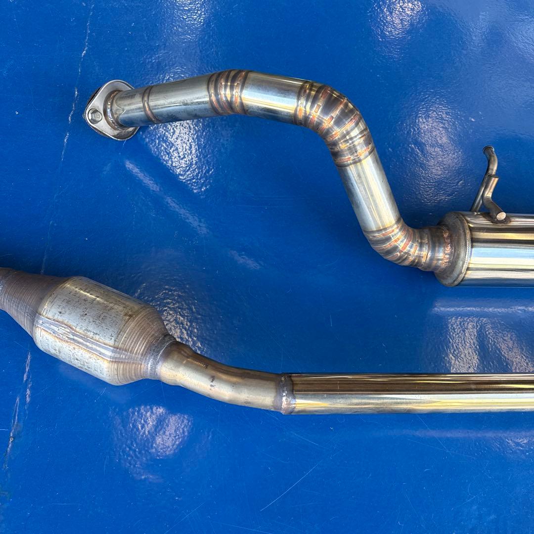 ステンレス製 ワンオフ砲弾型マフラー スズキ HA36S アルトワークス 中古