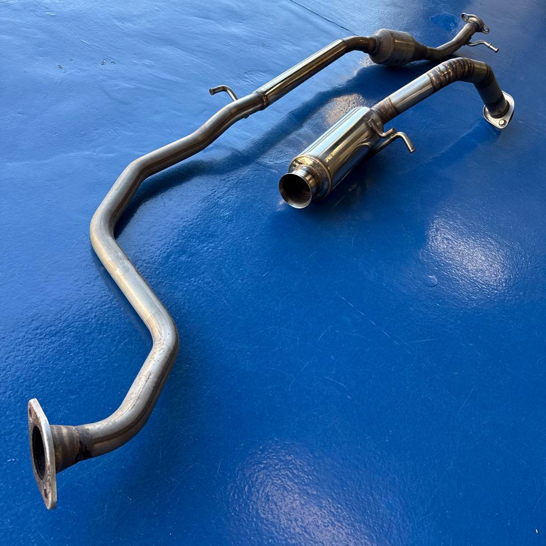 ステンレス製 ワンオフ砲弾型マフラー スズキ HA36S アルトワークス 中古