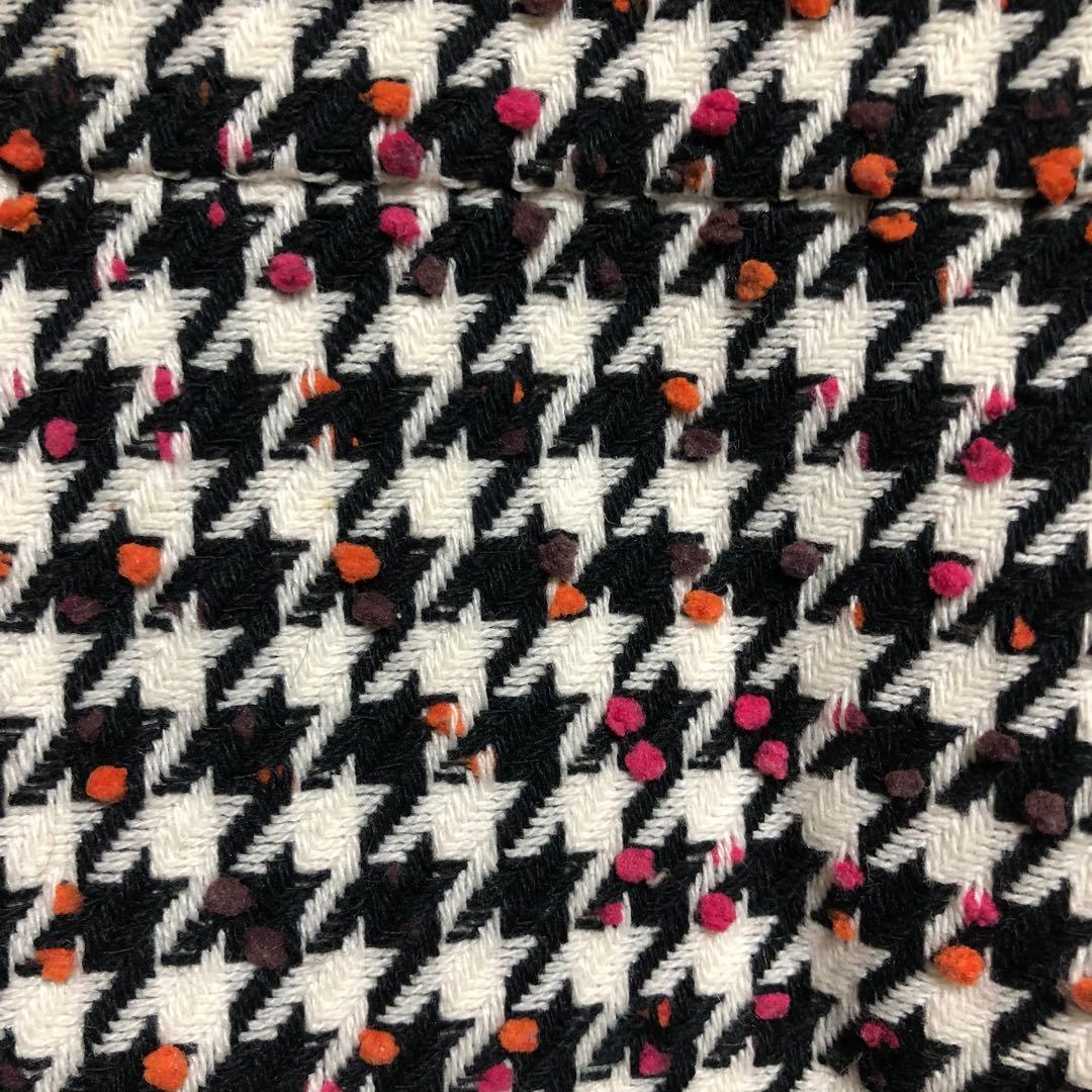 エムズグレイシー カラフルドット入り 千鳥柄 ジャンパースカート 40