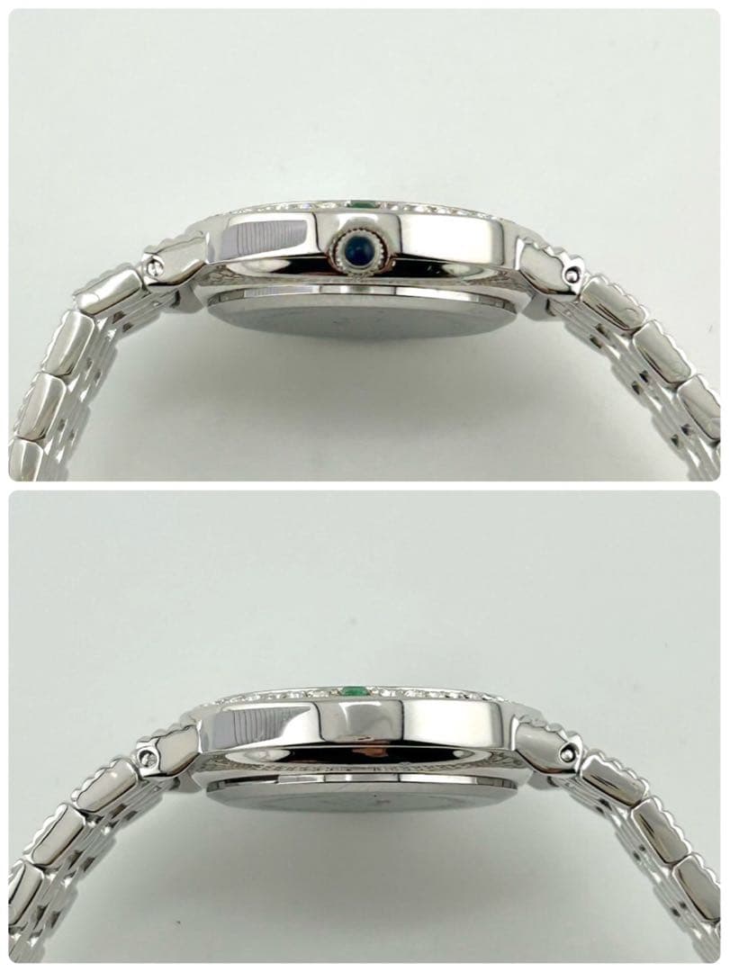 【美品　稼働品】LZ リズ ジュエリーコレクション　エメラルド　腕時計