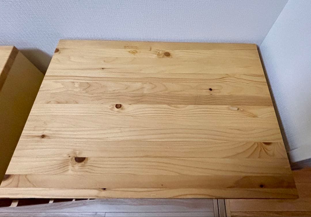 無印良品 パイン無垢材 4段チェスト 2点セット