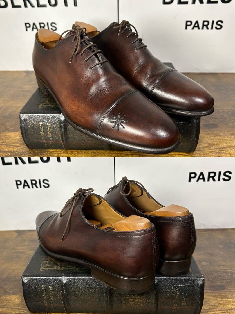 希少　Berluti キモノ オックスフォード　レザーシューズ　7.5