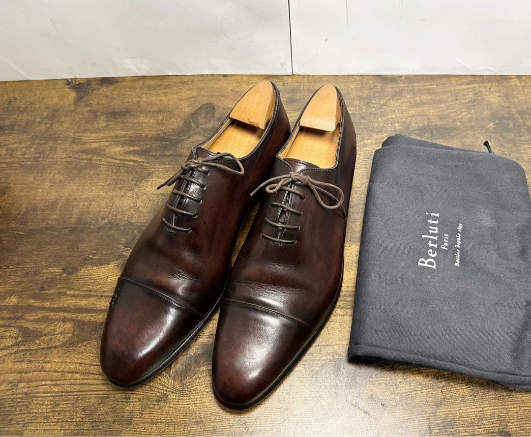 希少　Berluti キモノ オックスフォード　レザーシューズ　7.5