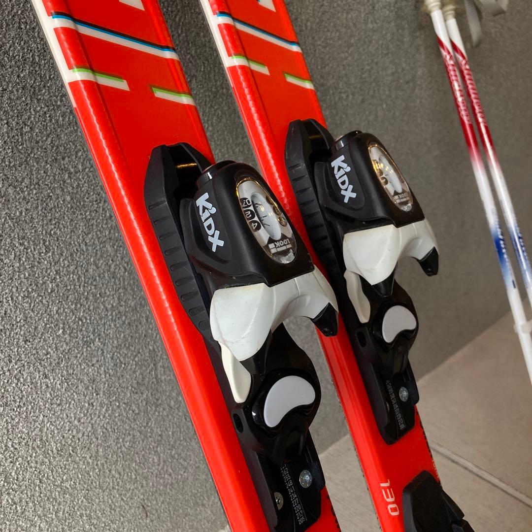 ROSSIGNOL HERO JR 130cm ストック付き フランス製