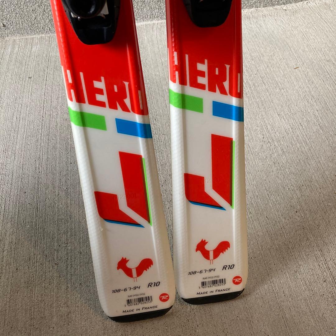 ROSSIGNOL HERO JR 130cm ストック付き フランス製