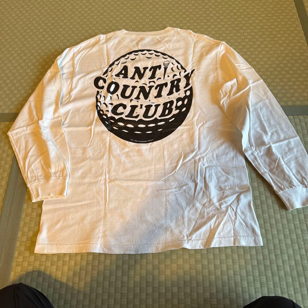 ANTI COUNTRY CLUB 長袖Tシャツ ホワイト