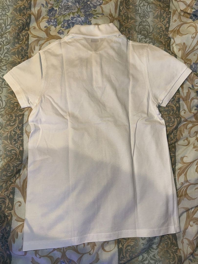 【新品】 サンローラン YSL 刺繍 ロゴ ポロシャツ ホワイト 白 XS