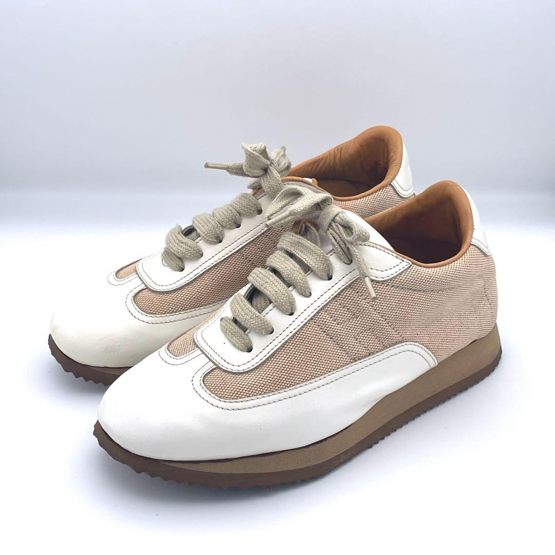 希少✨HERMES エルメス【23.5】クイック レザー Hロゴ 高級感✨定番