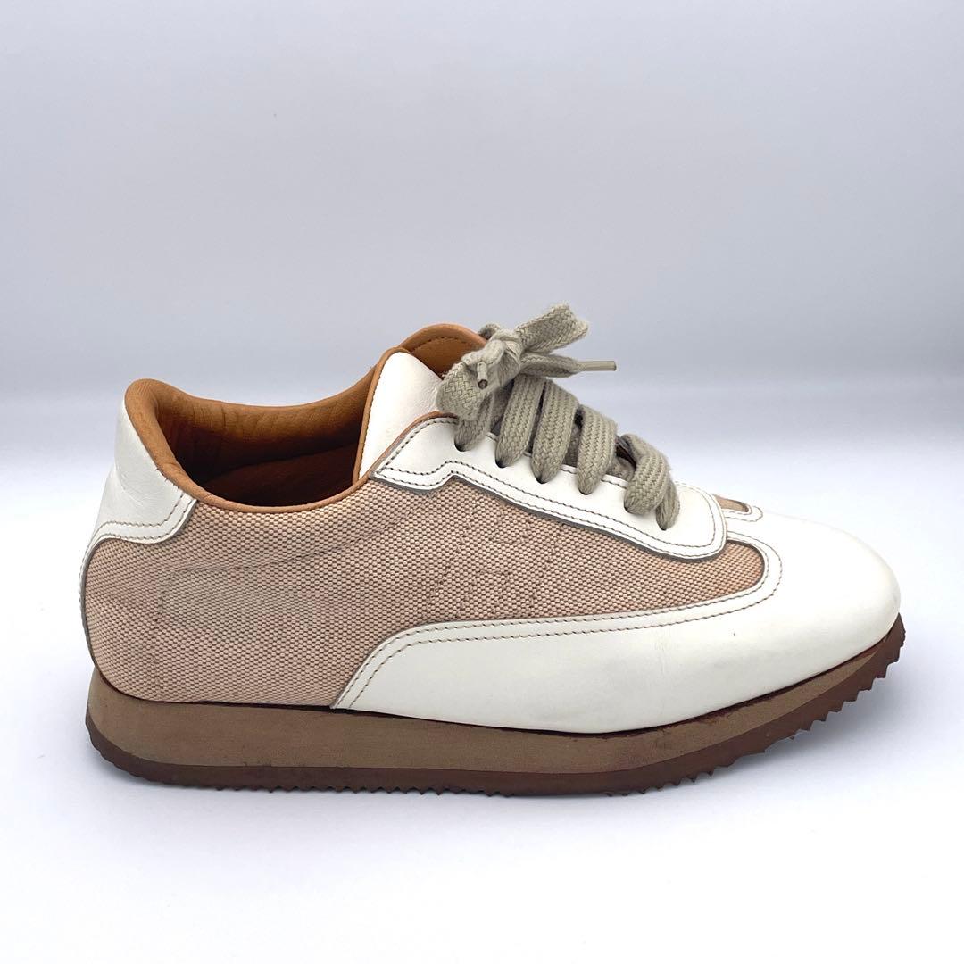 希少✨HERMES エルメス【23.5】クイック レザー Hロゴ 高級感✨定番