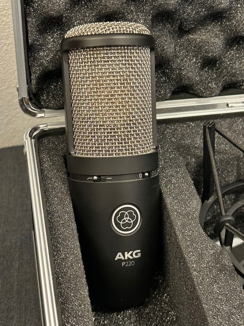 AKG P220 コンデンサーマイク ショックマウント付き