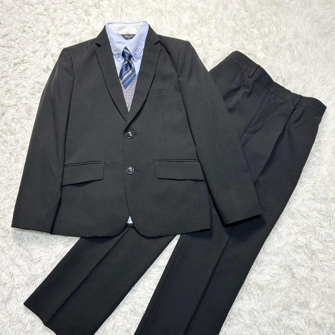 【美品】キャサリンコテージ フォーマル スーツ キッズ 150 卒服 ブラック