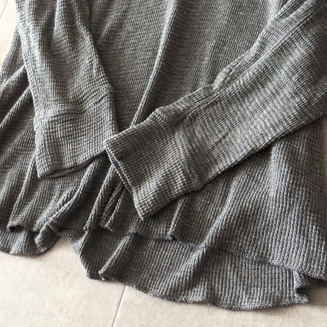 美品 2,3万 RRL クルーネック長袖ワッフル XXL グレー ラグラン