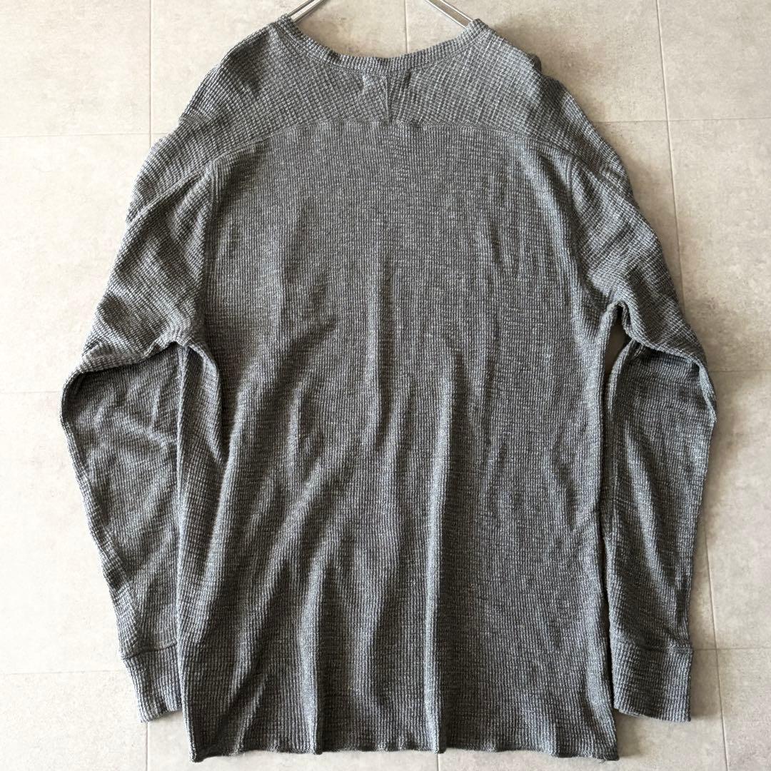 美品 2,3万 RRL クルーネック長袖ワッフル XXL グレー ラグラン