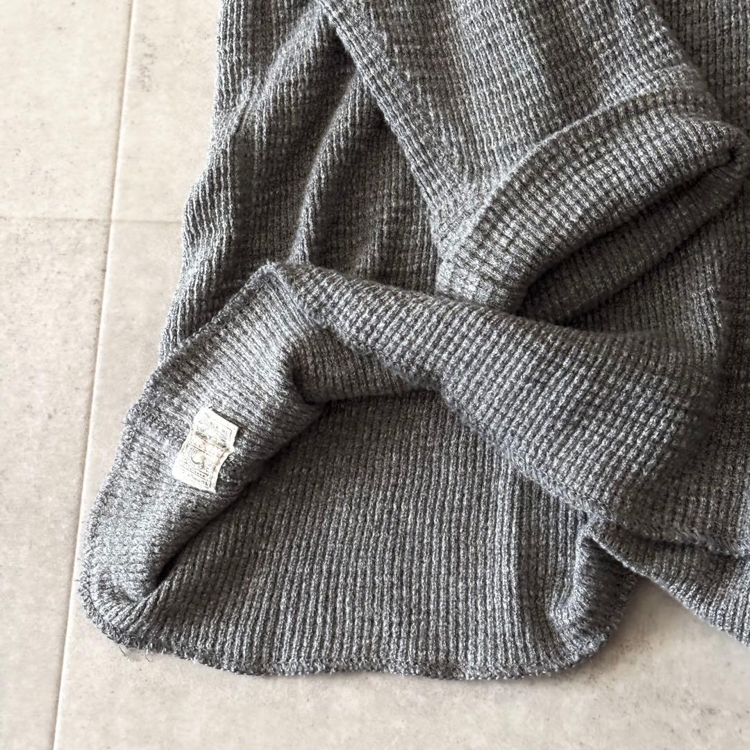 美品 2,3万 RRL クルーネック長袖ワッフル XXL グレー ラグラン