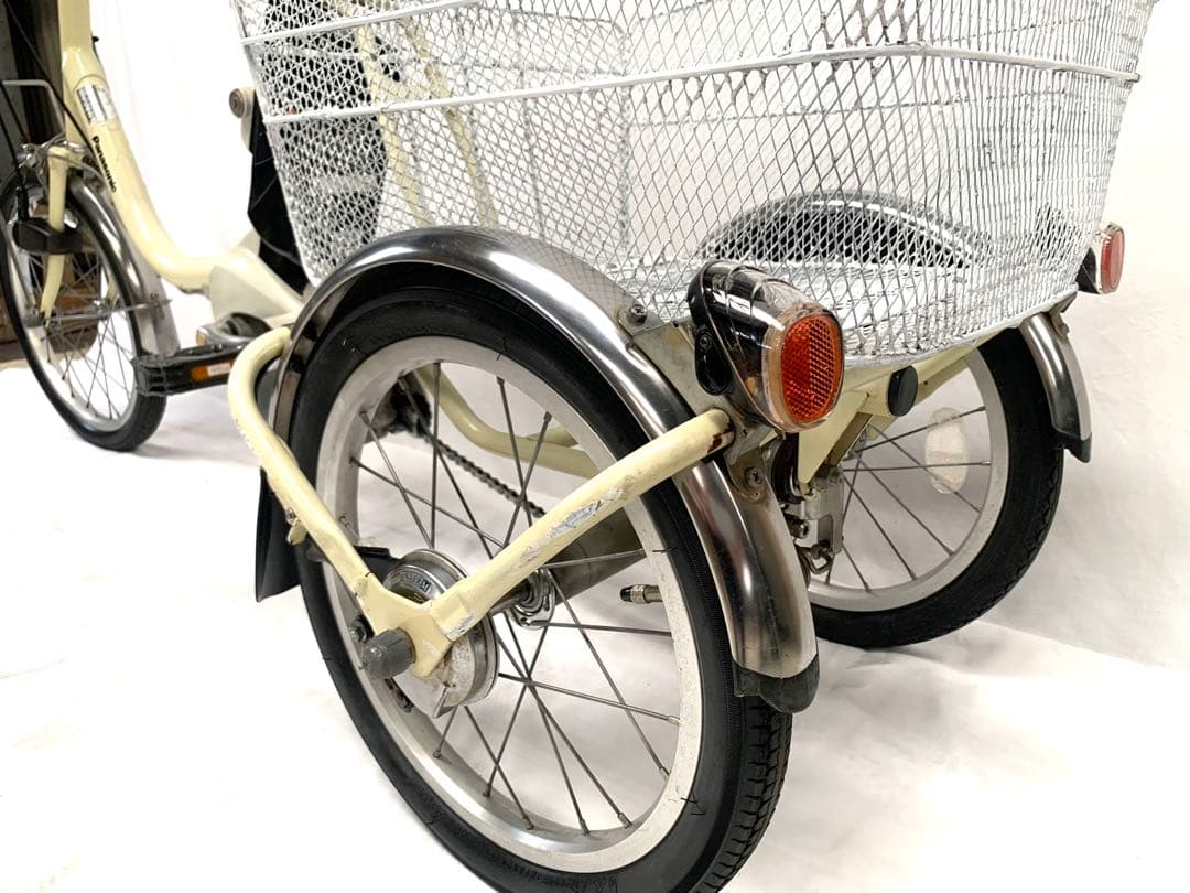 【即乘】送料無料 Panasonic 電動アシスト三輪自転車 8Ah 動作確認済