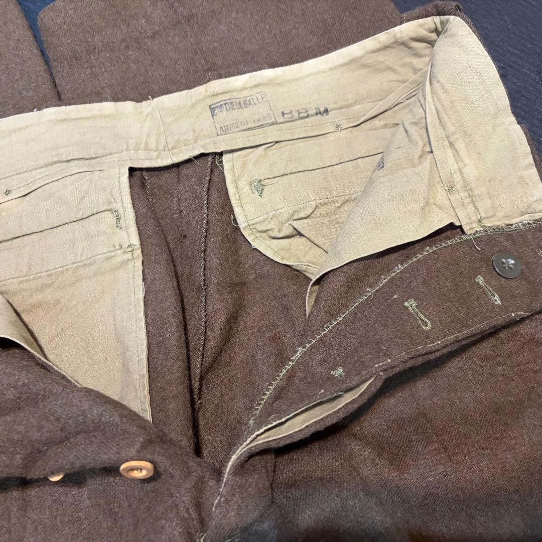 y*ネ様 50's フランス軍 ビンテージ ウールパンツ フレンチアーミー