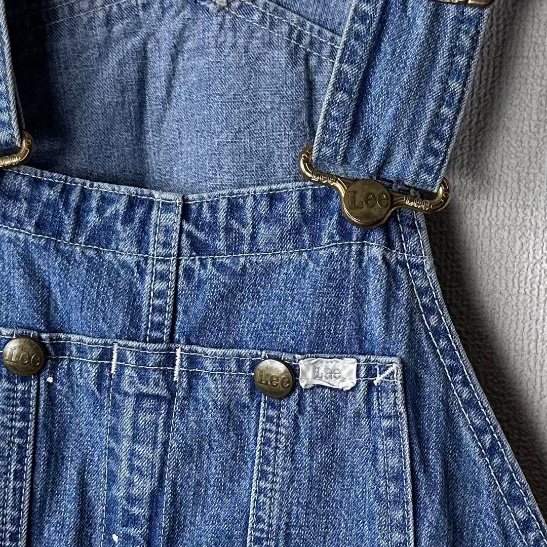 Lee リペイント　デニム　オーバーオール　ヴィンテージ