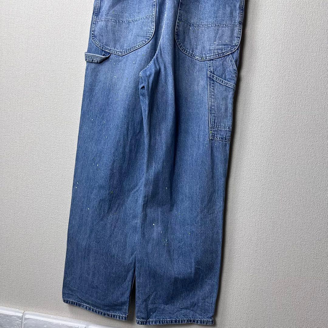 Lee リペイント　デニム　オーバーオール　ヴィンテージ