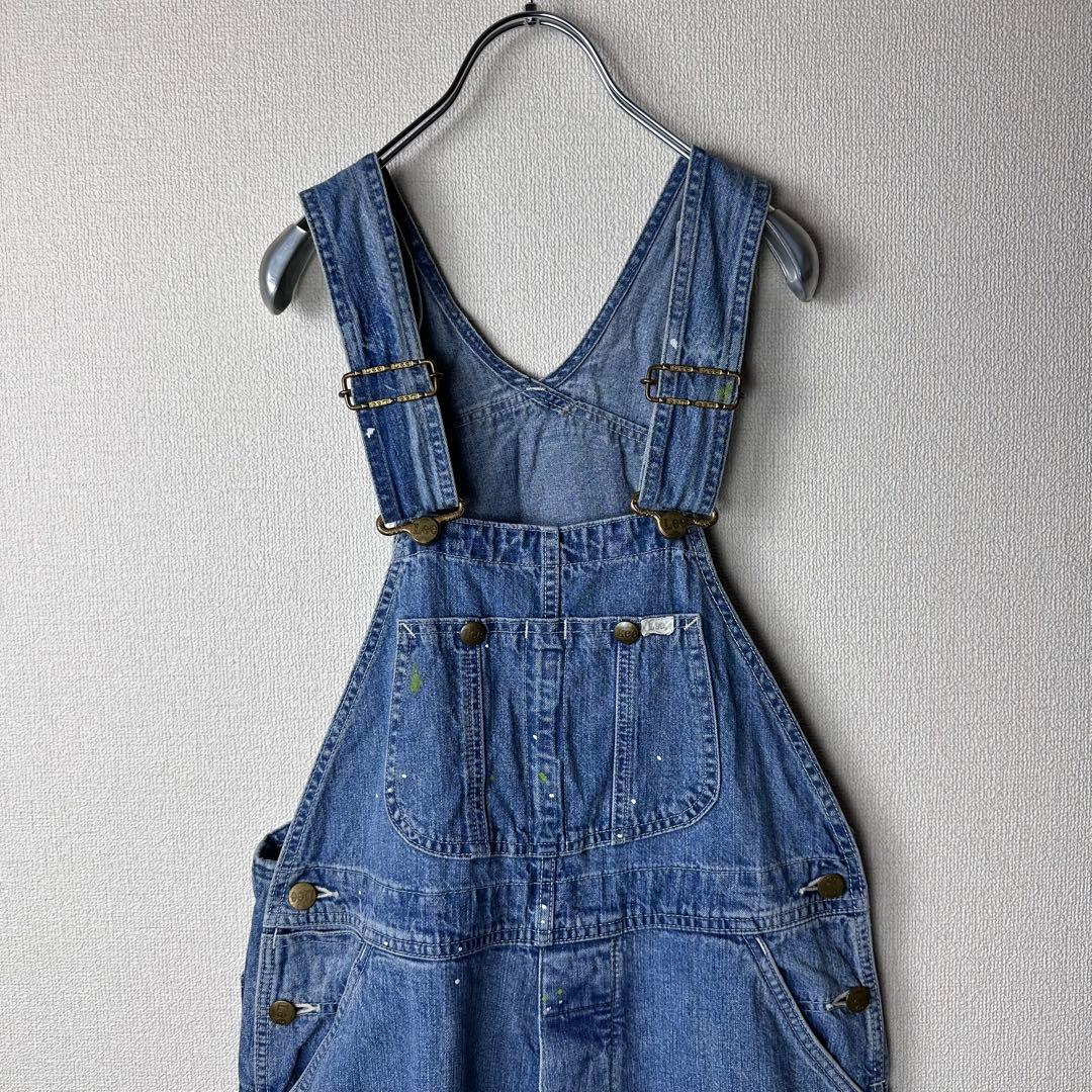 Lee リペイント　デニム　オーバーオール　ヴィンテージ