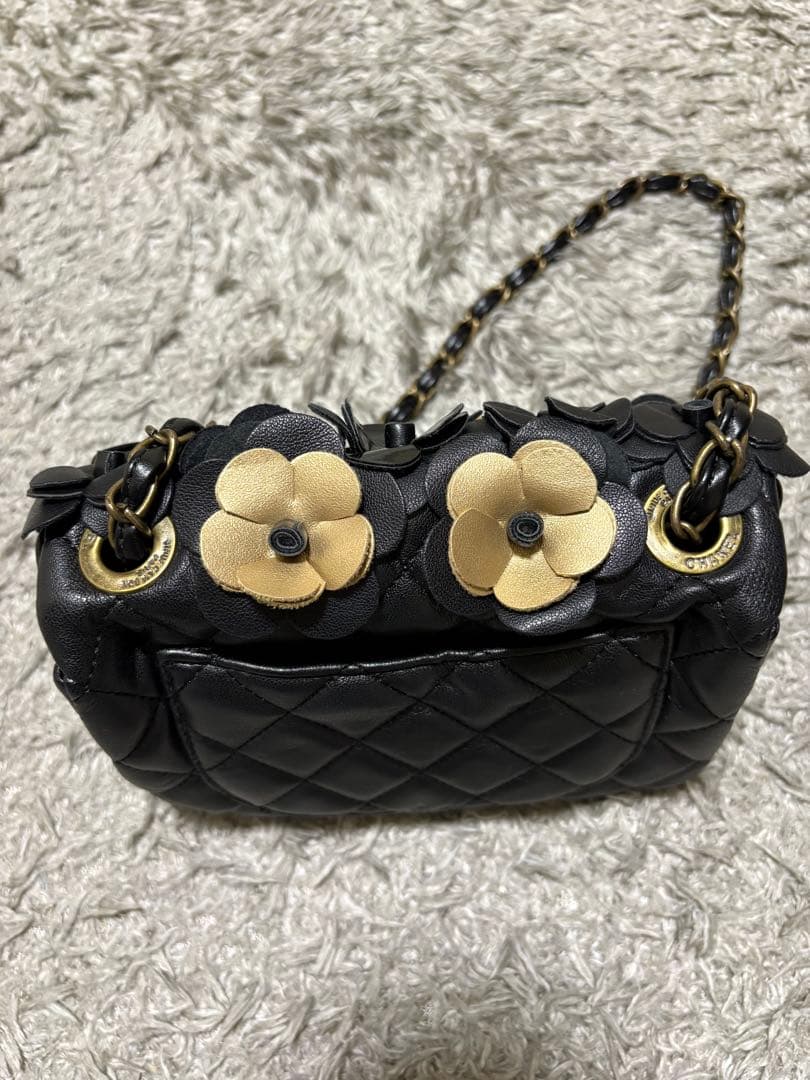 ⑤シャネル　フラワー　チェーンバッグ　ノベルティ