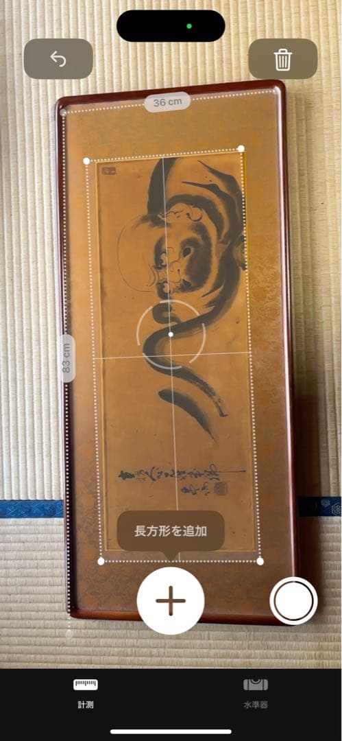 弥勒菩薩　達磨　額縁　日本画　２点