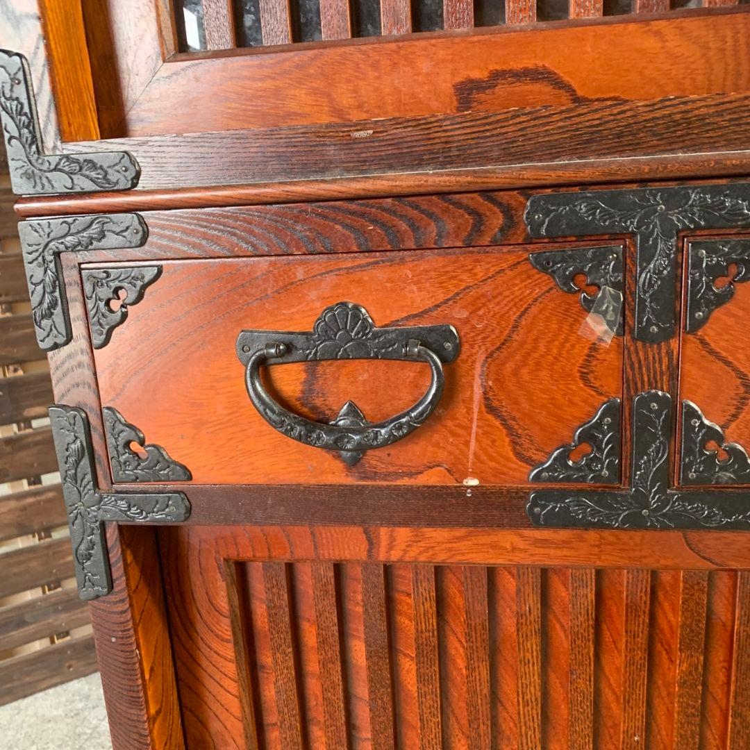 I197\" 岩谷堂タンス 民芸家具 伝統工芸品 鉄金具 昭和レトロ