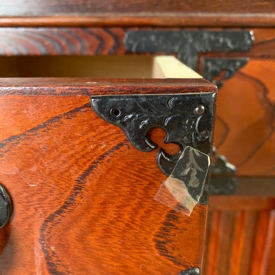 I197\" 岩谷堂タンス 民芸家具 伝統工芸品 鉄金具 昭和レトロ