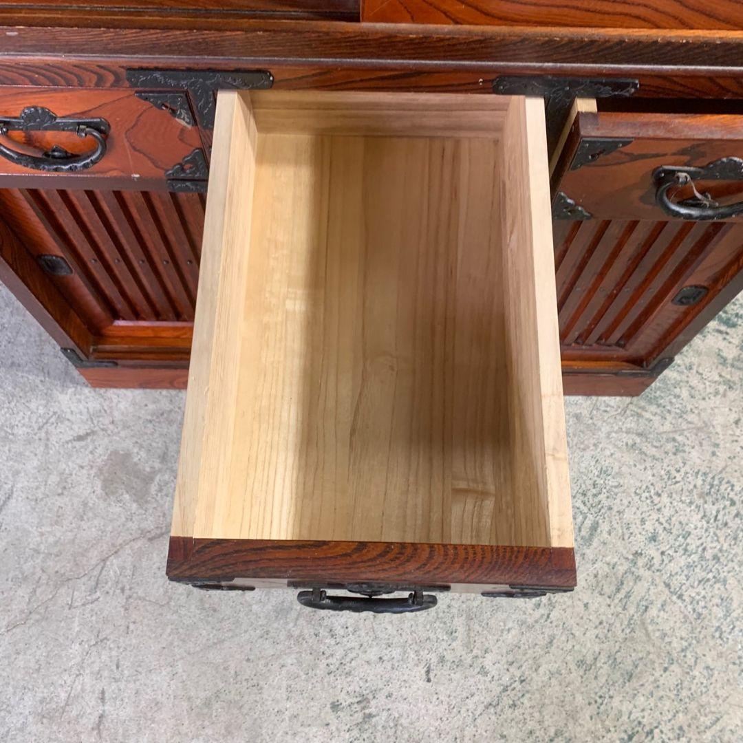 I197\" 岩谷堂タンス 民芸家具 伝統工芸品 鉄金具 昭和レトロ