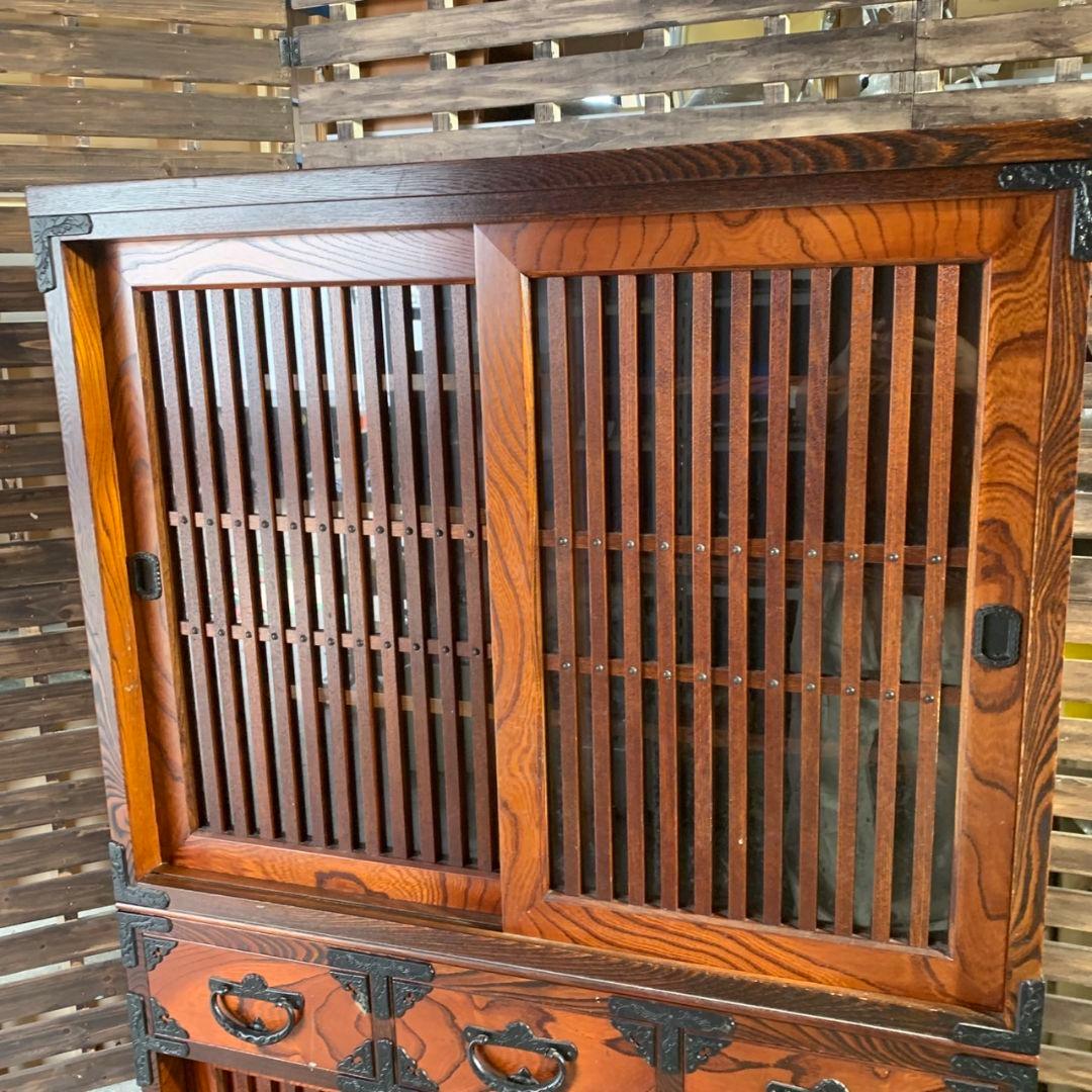 I197\" 岩谷堂タンス 民芸家具 伝統工芸品 鉄金具 昭和レトロ
