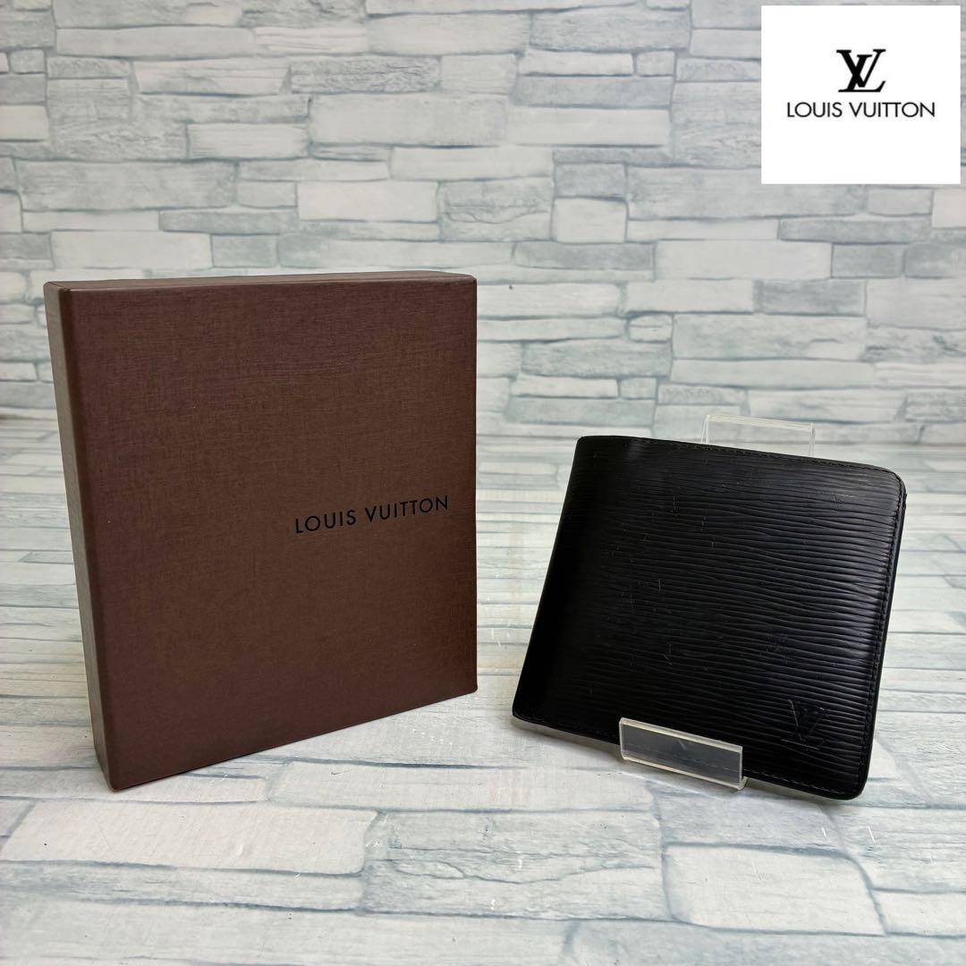 美品　60 LOUIS VUITTON ルイヴィトン　エピ　二つ折り財布